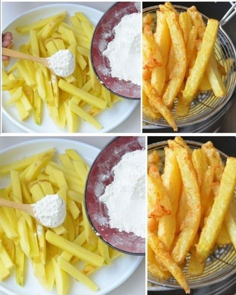 Discover this Vinegar Trick to Get... - Best Easy Recipes Crispy Fries, Making French Fries, Homemade Fries, French Fries Recipe, Crispy Chips, Crispy French Fries, Crispy Fry, Fries Recipe, Food Website