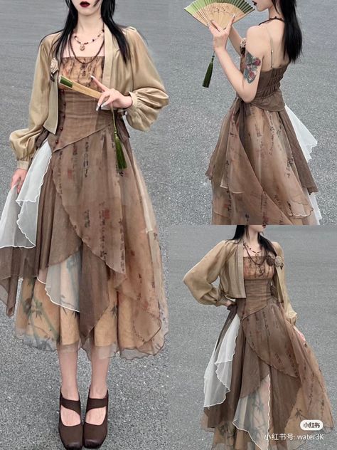 Fairy Style Fashion, Gaun Dress, Dystopian Fashion, Pentacles, Layered Fashion, Fairy Fashion, Prom Outfits, Easy Trendy Outfits, Fashion Inspiration Design