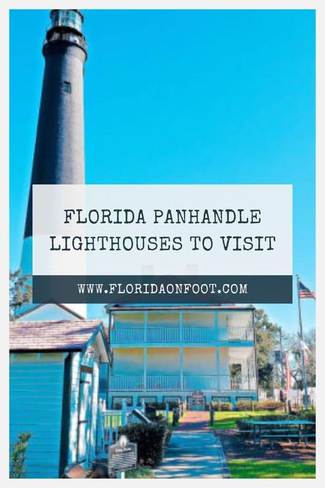 The Florida panhandle is home to 5 of the 30 Florida lighthouses. Continue reading to learn all about these lighthouses. Florida Caverns State Park, Pensacola Lighthouse, Florida Lighthouses, Florida Panhandle, Florida State Parks, North Florida, Adventure Bucket List, Community Park, Visit Florida