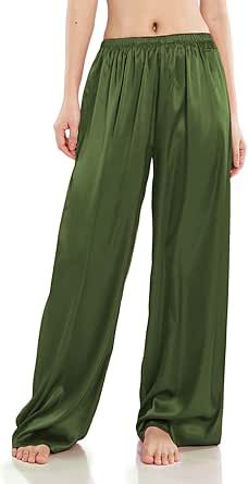 Wide Leg Pajama Pants, Pants Satin, Pj Bottoms, Hip Ups, Silk Pants, Satin Silk, Pajama Bottoms, Cotton Pants, Lounge Pants