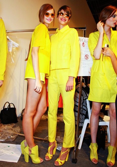 <3 Yellow Pantone, Models Backstage, Good Day Sunshine, Black Tie Gala, Strapless Gown, Color Crush, Play Dress, Fashion Images, Yellow Fashion