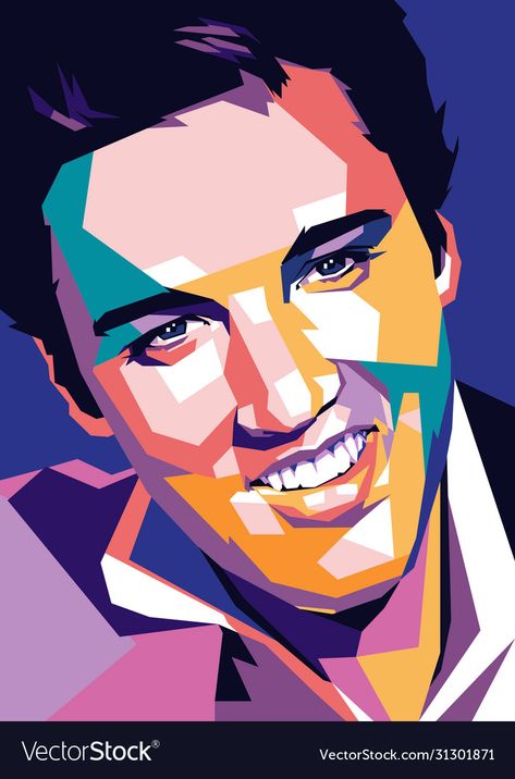 Elvis Presley Art, Elvis Presley Posters, Portraits Pop Art, Illustration Pop Art, Wpap Art, Blond Amsterdam, Pop Art Portraits, Print Portrait, Pop Art Posters