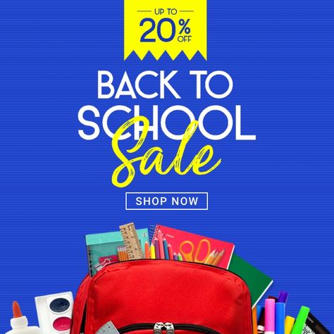 back to school flyer advertisements, back to school sale ads, back to school social media advertisements, school flyers, educational flyers, retail sale advertisements, school sale flyers, red backpack school supply sale flyers, back to school. Back To School Sale Poster, Sale Promotion Design Social Media, Back To School Promo, Back To School Design Graphic, Back To School Creative Ads, Back To School Advertising, Back To School Ads, Back To School Sale Flyer, Back To School Promotion