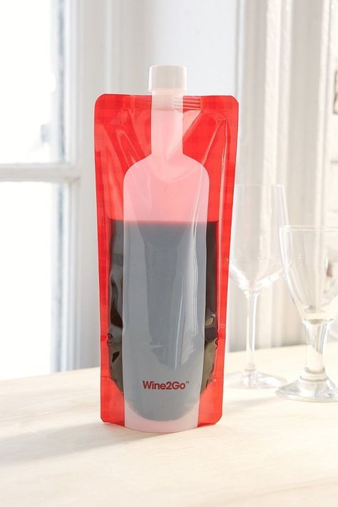 Urban Outfitters Wine2Go Foldable Wine Bottle Flask ($12) Florida Orange Juice, Wine Flask, Expensive Wine, Bottle Of Wine, Soft Plastic, Wine Making, Wine Cellar, Wine Lovers, Wine Tasting