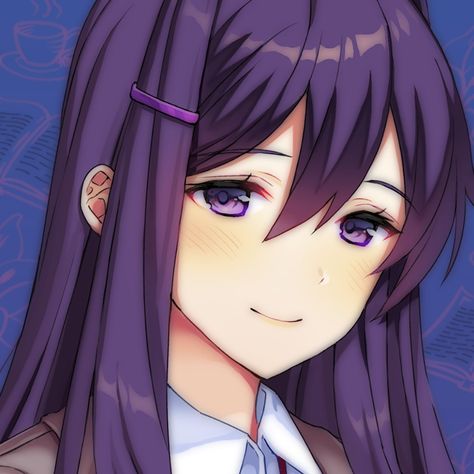 Doki Doki Literature Club, Doki Doki, Literature Club, Literature, Purple, Anime, Blue