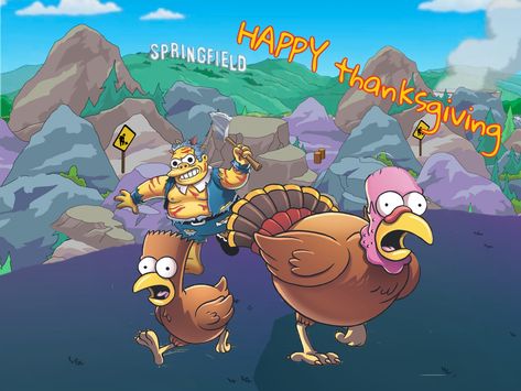 Simpsons Thanksgiving, Simpson Art, Bart Simpson Art, Simpsons Art, The Simpsons, Bart Simpson, Thanksgiving, Mario Characters, Wallpapers