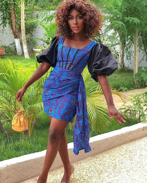 african fashion women clothing, African women design, African women design Ankara, Ankara designs Ankara Bubu Gown Styles, Ankara Styles For Ladies, Ankara Skirt Styles, Latest Ankara Gown, Short Gown Styles, Bubu Gown Styles, Ankara Short, Stylish Naija, Ankara Short Gown Styles