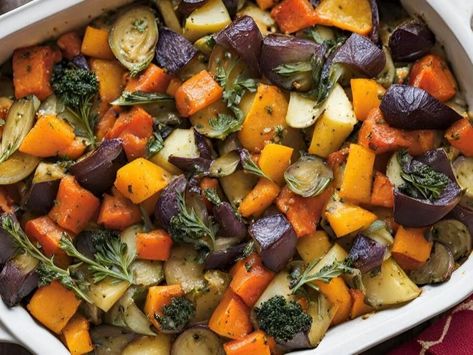 Roasted Vegetable Casserole, Veg Casserole, Italian Orzo, Healthy Roasted Vegetables, Mixed Vegetable Casserole, Asparagus Casserole, Vegetable Casserole Recipes, Spinach Frittata, Veggie Casserole