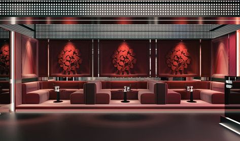 The Night Club on Behance Nightclub Layout, Night Club Design, Club Design Interior, Sport Bar Design, Vip Design, Resto Bar, Modern Restaurant Design, Wc Design, Lounge Club