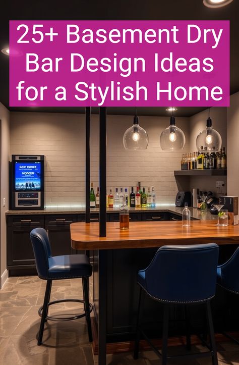 25+ Basement Dry Bar Design Ideas for a Stylish Home Dry Bar Design Ideas, Unique Basement Bar Ideas, Small Bar Basement Ideas, Simple Basement Bar Ideas, Dry Bar Design, Basement Bar Designs Layout, Basement Dry Bar, Basement Dry Bar Ideas, Basement Bar Ideas On A Budget