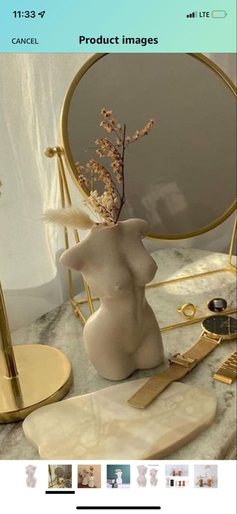 Body Vase Aesthetic, Body Home Decor, Goddess Bathroom Decor, Greek Sculpture Decor, Greek Goddess Bedroom Aesthetic, Feminist Home Decor, Feminist Room Decor, Goddess Bedroom Aesthetic, Female Apartment Decor