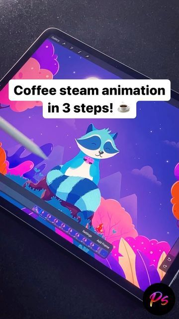 Animate Procreate, Animation Prompts, Procreate Animation, Coffee Steam, Procreate Tips, Procreate Ipad Tutorials, Ipad Tutorials, Shading Techniques, Procreate Tutorial