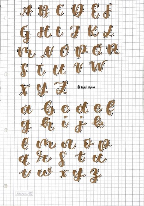 handlettering template 🤎 Tattoo Generator, Caligraphy Font, Cute Calligraphy, Hand Lettering Alphabet Fonts, Font Love, Font Brush, Alfabet Font, Fonts Handwriting Alphabet, Calligraphy Fonts Alphabet