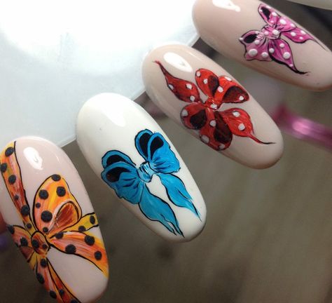 Bows Nail Art Designs, Bow Nail Art Designs, Nails Practice, Bow Nail Designs, Nail Art Stencils, Quick Nail Art, Bow Nail Art, Bow Nail, Bow Art