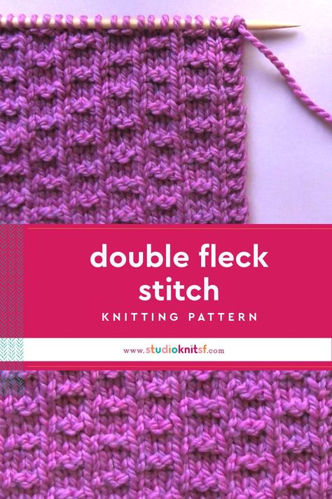 Double Seed Stitch Scarf, Free Knit Stitches, Two Row Knitting Patterns, Knit Stitches Textured, Simple Knit Stitches, Easy Knit Stitches, Textured Knitting Stitches, Reversible Knitting Stitches, Textured Knit Stitches