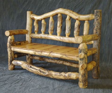 Log furniture ideas Log Furniture Ideas, Log Furniture Plans, Log Bench, Rustic Outdoor Furniture, Log Projects, Rustic Log Furniture, Contemporary Bedroom Furniture, Rustic Wood Furniture, Cabin Furniture