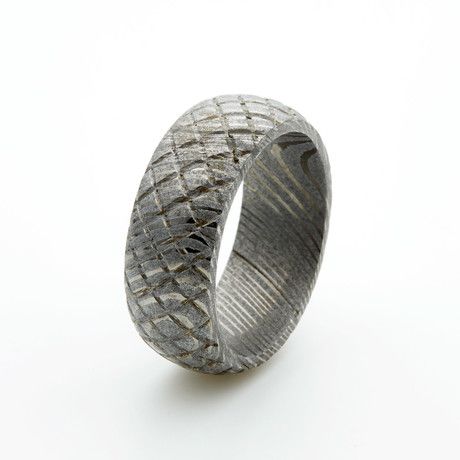 Zed R Traders Damascus Steel Rings - Over 260 Layers Of Steel - Touch of Modern Sculpted Jewelry, Damascus Ring, Damascus Steel Ring, Street Style Grunge, Dresses Casual Fall, Popular Mens Fashion, New Stuff, Damascus Steel, Damascus