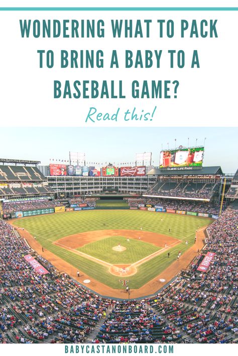 Find out exactly what you need to pack for your baby if you are going to a baseball game with these baseball mom bag essentials from top US blog Baby Castan on Board. Baseball Game Essentials, Baseball Mom Bag, Mom Bag Essentials, Dodger Game, Mom Bag, Mom Bags, Baseball Baby, Minor League Baseball, Nfl Games