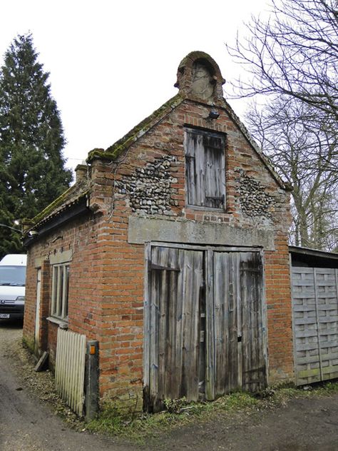 Brick Carriage House, Old Workshop, Old Brick Building, Demolished Buildings, Brick Shed, Old Factory Building, Historic Brick Building, Abandoned Brick Building, Horse Stables Design