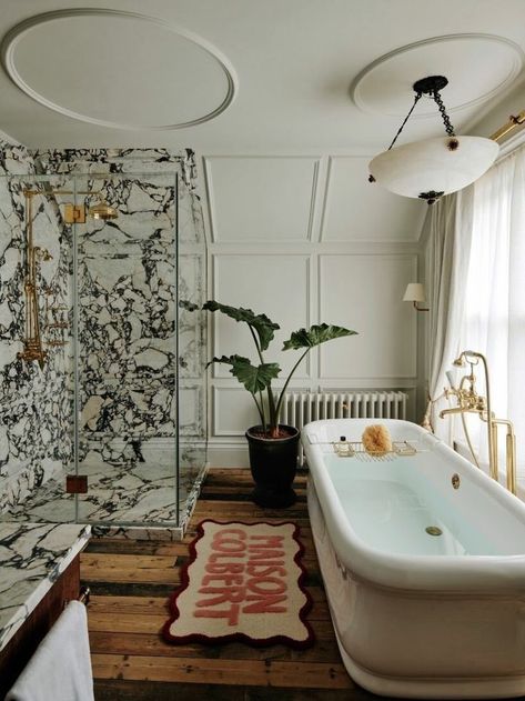 Vogue Bathroom, Buchanan Studio, Eclectic Bathroom, Bad Inspiration, Unique Interior Design, Dream House Interior, Dream House Decor, House Inspo, Dream Home Design