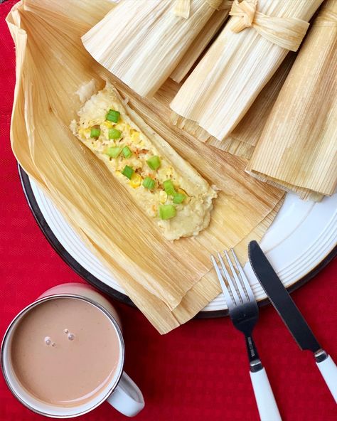 Shrimp and Corn Tamales Shrimp Tamales Recipe, Tamales Ingredients, Traditional Tamales, Shrimp And Corn, Corn Tamales, Shrimp Corn, Tamales Recipe, Pork Wraps, Roasted Garlic Cloves