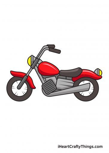 Vehicles Drawing, Motorbike Illustration, 심플한 그림, Motorcycle Drawing, Bike Drawing, Kids Motorcycle, Props Art, Motorcycle Painting, Sport Motorcycle