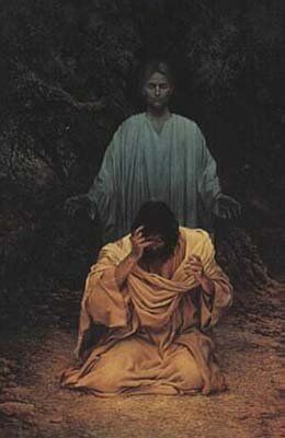 Jesus Prays in Gethsemane | Jesus In Gethsemane James Christensen, Garden Of Gethsemane, Images Of Christ, Pictures Of Christ, Jesus Praying, Joseph Smith, Lds Art, Jesus Images, Jesus Pictures