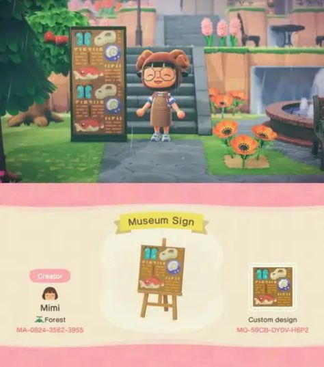 Acnh Museum Sign, Acnh Normcore, Acnh Motifs, Animale Crossing, Acnh Patterns, Core Ideas, Motif Acnl, Village Ideas, Animal Crossing 3ds