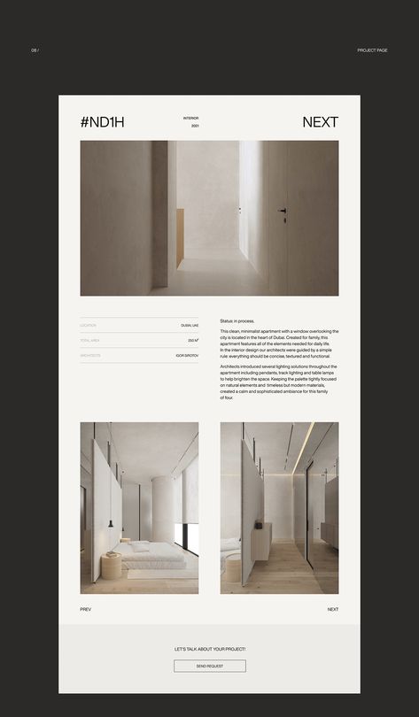 Sirotov Architects — Website Redesign :: Behance Ux Project, Architecture Websites, Mobile Code, Architects Studio, Graphic Design Portfolio Inspiration, 포트폴리오 레이아웃, Overview Design, Web Portfolio, Interior Design Presentation