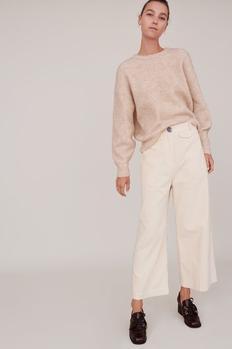 Mijeong Park, Corduroy Pants Outfit, Nothing Written, Wide Leg Pants Outfits, Corduroy Pant, Cream Pants, Lauren Manoogian, Pants Outfits, Shorts Pants