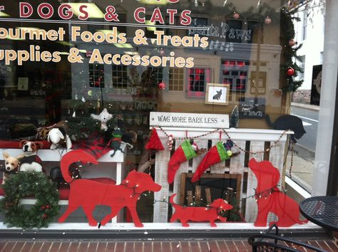 Pet Store Window Petshop Design Pet Store, Petshop Design, Pet Store Display, Dog Boutique Ideas, Pet Store Ideas, Christmas Booth, Store Window Display, Pet Resort, Pet Spa