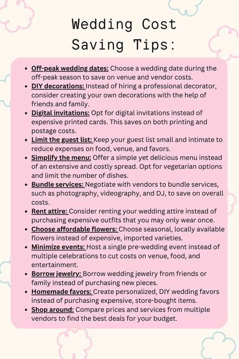 Wedding cost-saving tips Budget wedding ideas Affordable wedding planning Save money on wedding venue DIY wedding decorations Budget wedding attire Inexpensive wedding invitations Wedding budget hacks Affordable wedding vendors Money-saving wedding tips and tricks Cost-effective wedding planning ideas Budget wedding planning guide Affordable wedding planning checklist Money-saving wedding tips for couples Budget-friendly wedding reception ideas Affordable wedding planning on a budget Wedding Decorations Budget, Cost Effective Wedding, Wedding On A Budget Ideas, Couples Budget, Wedding Cost Breakdown, Save Money On Wedding, Budget Wedding Ideas, Wedding Tips And Tricks, Wedding Planning Details