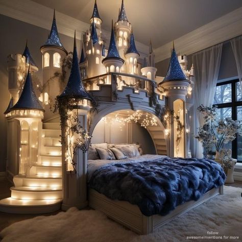 Castle Bunk Bed, Castle Loft Bed, Kids Bed Castle, Loft Bed Castle, Bunk’d Disney, Magical Bedroom, Castle Bed, Outdoor Barbeque, Apartment Patio Decor