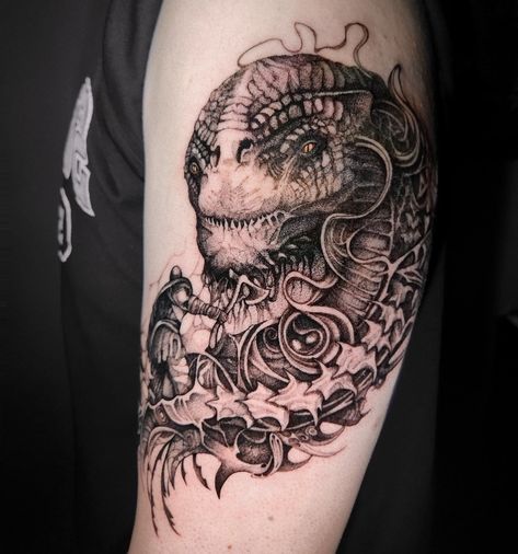 Jormungandr Tattoo, Tattoo God, 2023 Tattoo, Computer Game, Instagram Tattoo, Gaming Computer, Tattoo Artists, Computer, Tattoos