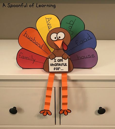 Thankful Turkey Craft, Thankful Crafts, Paper Turkey, Fun Thanksgiving Crafts, Thankful Turkey, Thanksgiving Crafts Preschool, Thanksgiving Kindergarten, Thanksgiving Turkey Craft, Thanksgiving School