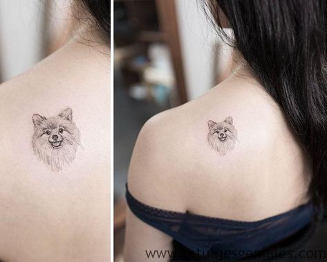 100 Tatuajes de Perros para amantes de sus mascotas Hongdam Tattoo, Small Dog Tattoo, Dog Tattoo Ideas, Tattoos For Dog Lovers, Dog Memorial Tattoos, Stick N Poke, Diy Tattoo, Tattoo Feminina, Best Tattoo Designs