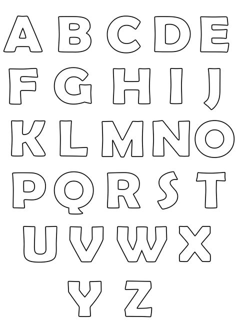 Printable Letter Stencils, Large Printable Letters, Letter Standee, Letter Stencils Printables, Stencil Lettering, Alphabet Letter Templates, High School Art Lessons, Letter Templates Free, Printable Alphabet Letters