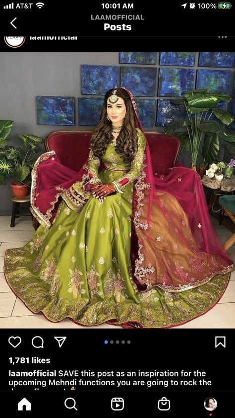 Unique Mehndi Outfits For Bride, Mehndi Lehnga For Bride, Pakistani Mehndi Dress Bridal, Bridal Mayon Dress, Bridal Mehndi Dresses Ideas, Mehndi Lehnga Designs Pakistani, Mehndi Dress For Bride Pakistani Bridal, Mehandi Dress Ideas, Mehndi Lehnga Designs