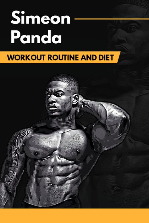 Simeon Panda's Workout Routine and Diet Npc Workout Plan, Beginner Gym Meal Plan, Full Workout Routine, Simeon Panda Workout, Workout Schedule Planet Fitness, Simeon Panda, Military Workout Routine, Muscle Building Tips, Celebrity Diets