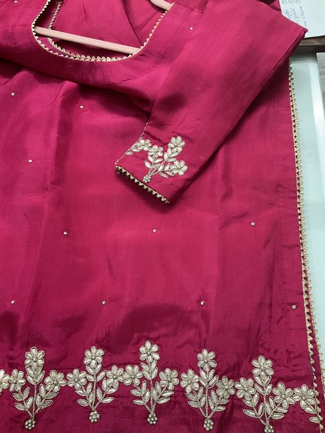 Garments Design, Lace Designs On Suits, Velvet Suit Design, Suits For Women Indian, Suit Punjabi, Nimrat Khaira, Gota Patti Work, Embroidery Suits Punjabi, Suits Punjabi