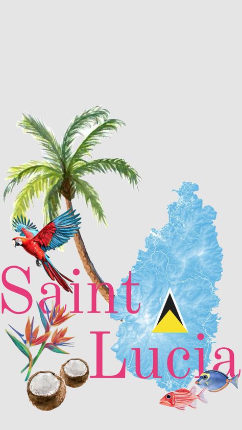 #myfirstshuffle #stlucia #caribbean #aesthetic St Lucia Aesthetic, Lucia Aesthetic, Caribbean Aesthetic, All About Me Preschool, Saint Lucia, St Lucia, Travel Bucket List, Black Art, Preschool