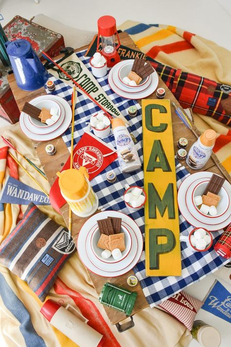 Delight Creamer, Summer Camp Party, International Delight Creamer, Camp Birthday, Camping Theme Birthday, Summer Camp Themes, Camp Party, Camping Theme Party, Camp Theme