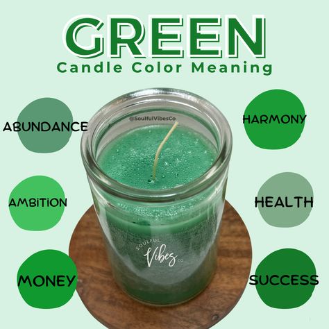 Green Candle Spell, Green Candle Magic, Money Oil Recipe, Candle Color Meanings Magic, Candle Meanings, Candle Magik, Candle Healing, Holistic Shop, Color Candles