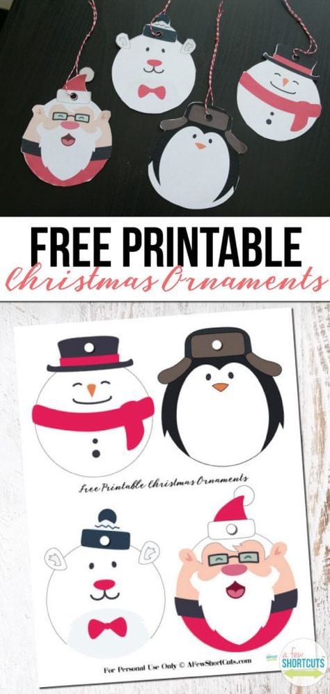 Free Printable Christmas Ornaments, Christmas Ornaments Printable, Hanging Christmas Ornaments, Printable Christmas Ornaments, Printable Christmas Decorations, Holidays Crafts, Pattern Board, Diy Kids Room Decor, Room Decor Crafts