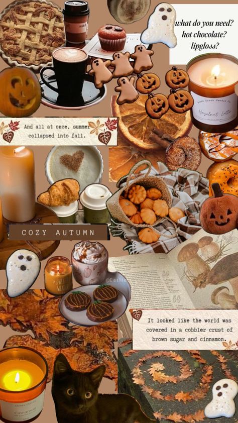 autumn collage :) Fall Pic Collage, November Collage, November Backgrounds, Cobbler Crust, Autumn Collage, Fall Collage, Autumn Cozy, Give Thanks, Brown Sugar