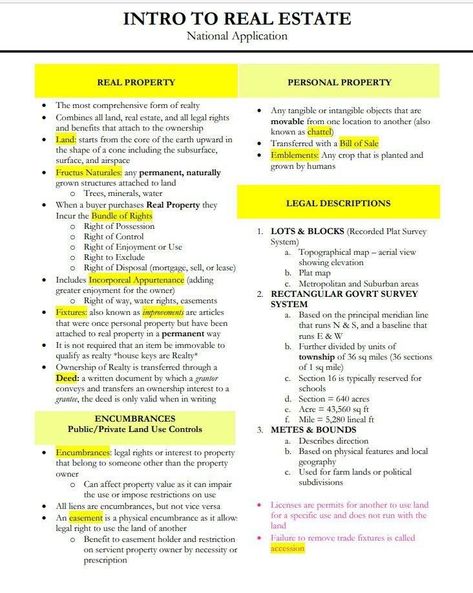 California Real Estate Exam Prep, Studying For Real Estate Exam, Real Estate Study Guide, Real Estate Study Notes, Real Estate Exam Cheat Sheet, Study Real Estate, Real Estate Study, Real Estate Exam Prep, Real Estate Vocabulary