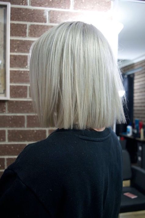 Ashy Blonde Bob, Shortish Hair, Platinum Blonde Bobs, Ashy Blonde, Blonde Bob Hairstyles, Wavy Bob Hairstyles, Bob Hairstyles For Fine Hair, Straight Bob, Balayage Hair Blonde