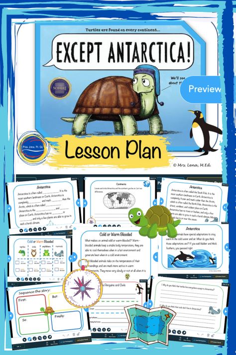 Except Antarctica by Todd Sturgell Lesson Antarctica Activities, Science Boards, Animal Classification, Animal Adaptations, Super Funny Pictures, Elementary Lesson Plans, World Geography, New Classroom, Biome