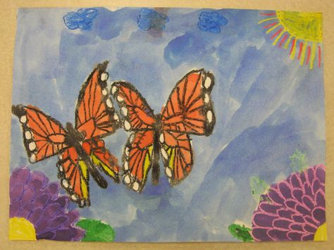 Miss Young's Art Room: 1st Grade Monarch Butterflies Art Integration Lessons, Watercolor Resist, Brownie Scouts, First Grade Art, Mixed Media Art Projects, 2nd Grade Art, Observational Drawing, 3rd Grade Art, Arts Integration