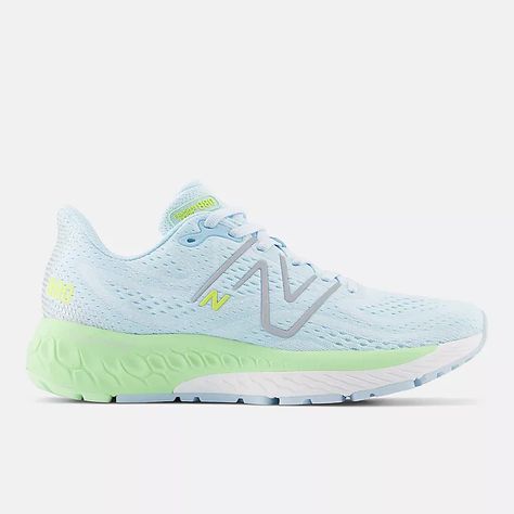 Fresh Foam X 880v13, W880B13 Cruise Necessities, Green Aura, New Balance Fresh Foam, Popular Shoes, Wide Shoes, New Balance Women, New Balance Shoes, Black Metallic, Running Shoe